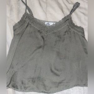 green hollister shirt